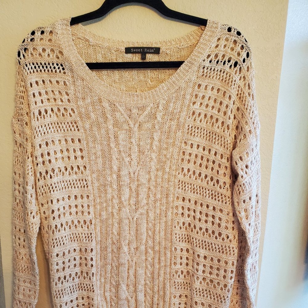 Open Knit Sweater